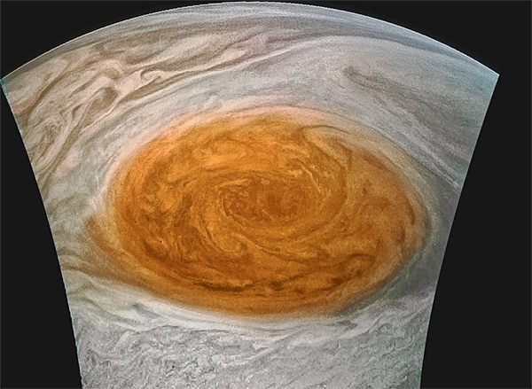 Imagem da Grande Mancha Vermelha de Júpiter - por Jason Major.