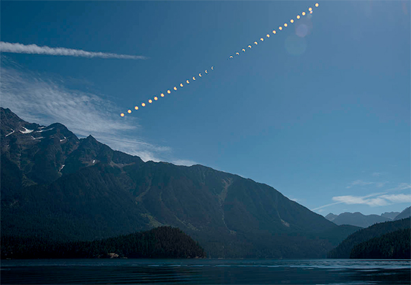 Eclipse Solar Total 2017 - Ross Lake.