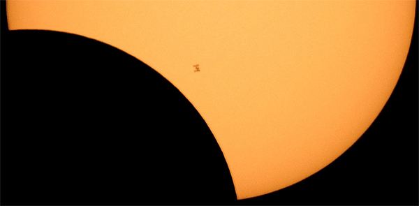 ISS no Eclipse Solar 2017.