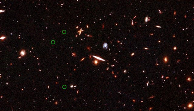 Astrónomos localizam o grupo de galáxias mais distante até ao momento EGS77