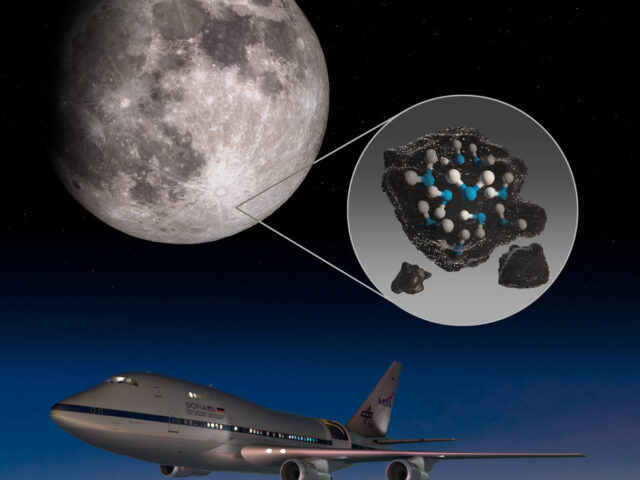 O SOFIA descobriu água na superfície da Lua iluminada pelo Sol O SOFIA descobriu água na superfície da Lua iluminada pelo Sol