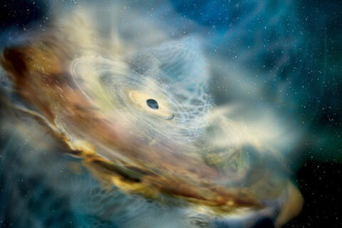 Swift observa potencial inversão magnética em torno de buraco negro gigante