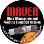 O simbolo da missão MAVEN. Crédito: NASA