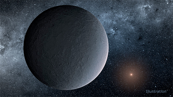 Ilustração do planeta OGLE-2016-BLG-1195Lb