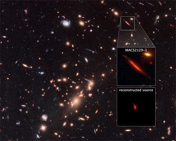 A galáxia MACS2129-1