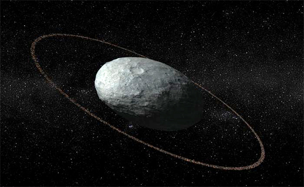 Ilustração de Haumea.