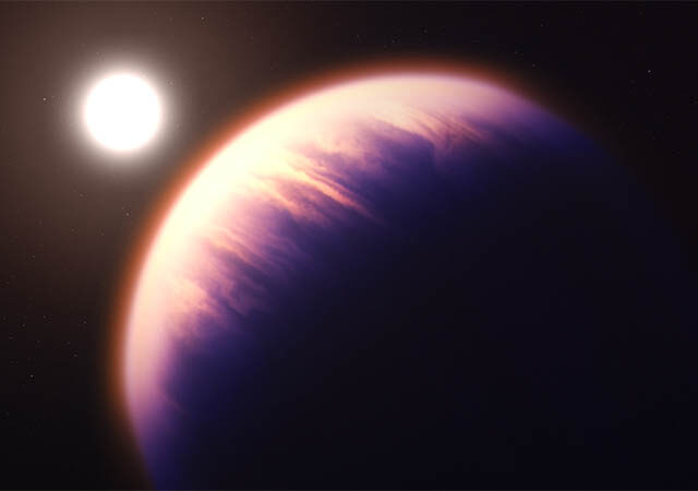 Webb revela em detalhe a composição atmosférica de um exoplaneta